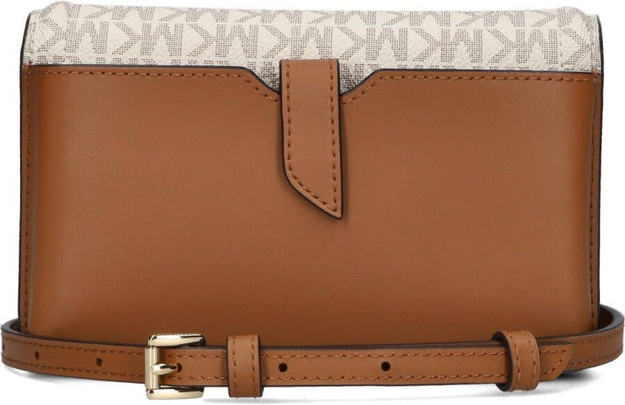 Michael Kors Witte Schoudertas Sm Phone Crossbody
