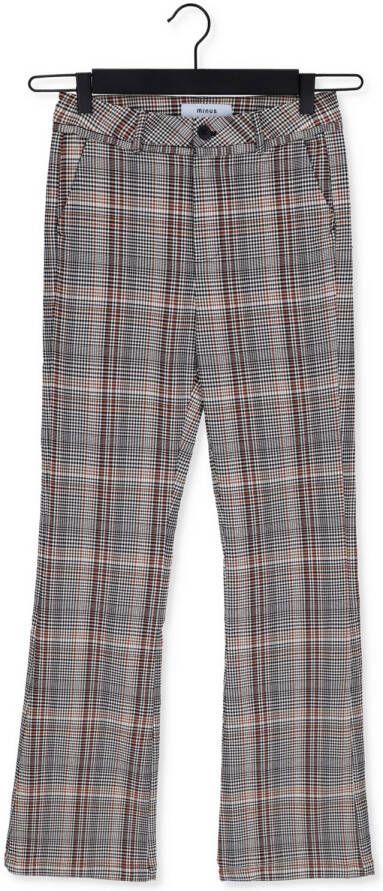 MINUS Dames Broeken Carma Check Flared Pants Bruin