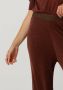 MINUS Dames Broeken Allie High Waisted Wide Leg Metallic Knit Pant Bruin - Thumbnail 2