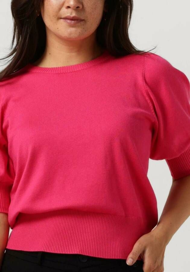 MINUS Dames Tops & T-shirts Liva Knit Tee Fuchsia