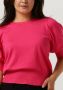MINUS Dames Tops & T-shirts Liva Knit Tee Fuchsia - Thumbnail 2