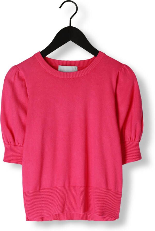 MINUS Dames Tops & T-shirts Liva Knit Tee Fuchsia