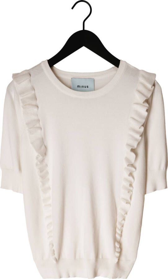 MINUS Dames Tops & T-shirts Vesia Knit T-shirt Gebroken Wit