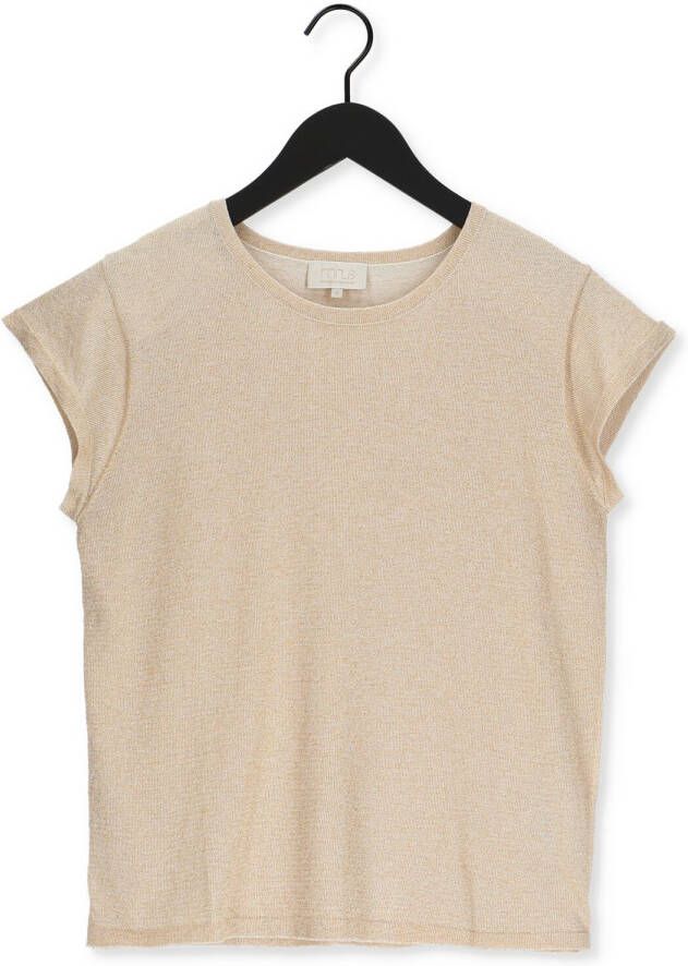 MINUS Dames Tops & T-shirts Carlina Knit Tee Goud