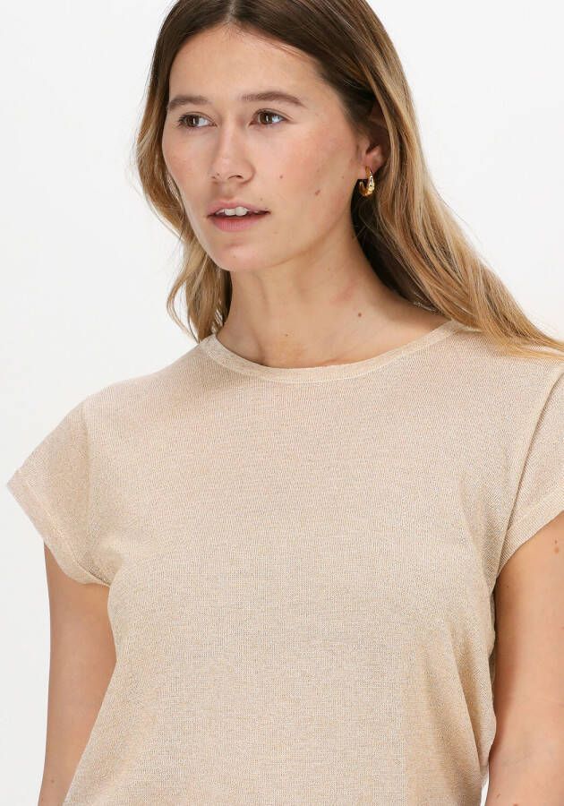 MINUS Dames Tops & T-shirts Carlina Knit Tee Goud