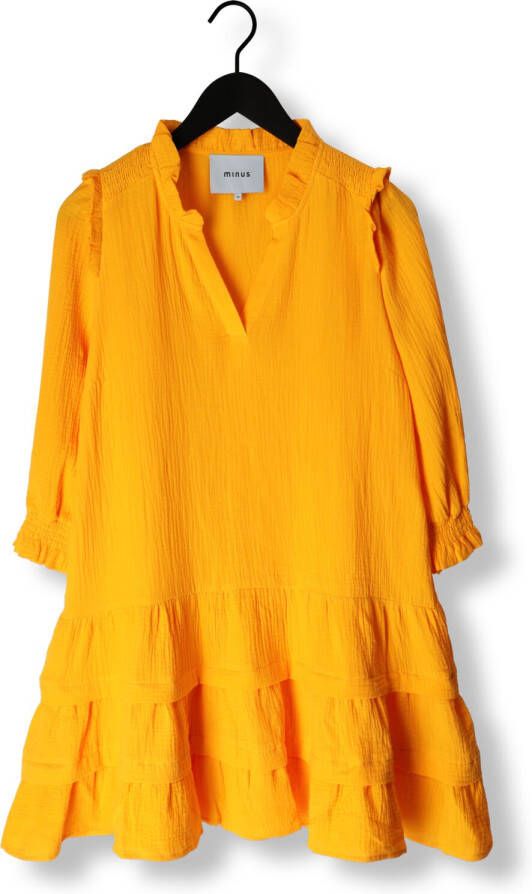 Minus Oranje Mini Jurk Hemma Knee Length Dress 1