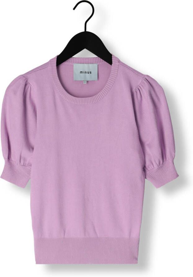 MINUS Dames Tops & T-shirts Liva Knit Tee Paars