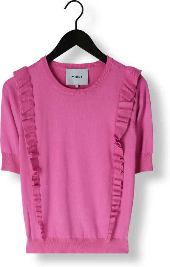 MINUS Dames Tops & T-shirts Vesia Knit T-shirt Roze