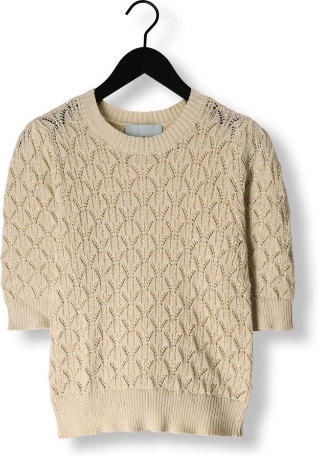 MINUS Dames Tops & T-shirts Lamina Half Sleeve Knit Pullover Zand