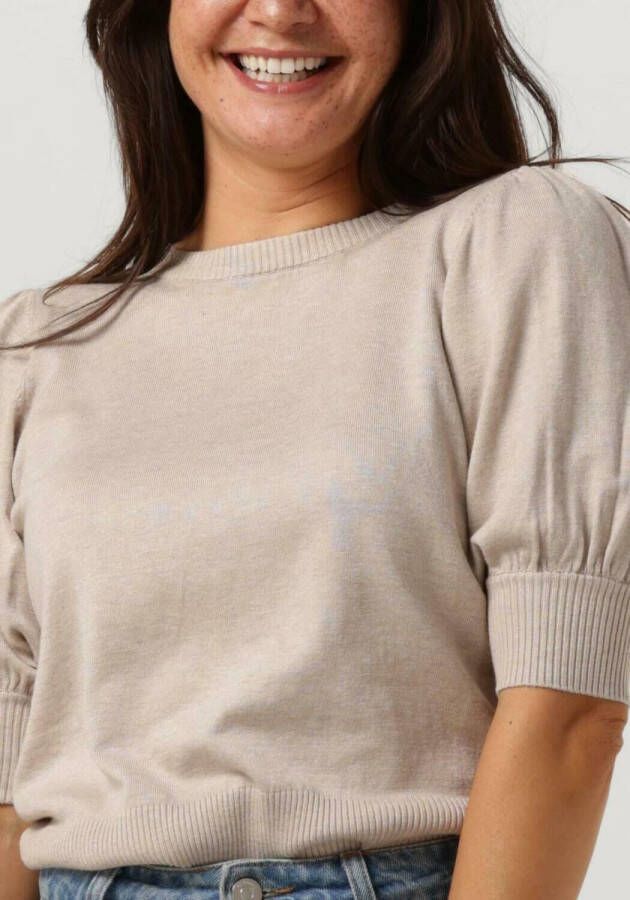 MINUS Dames Tops & T-shirts Liva Knit Tee Zand