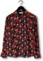 Modström gebloemde blouse BonMD print shirt zwart roze rood - Thumbnail 3