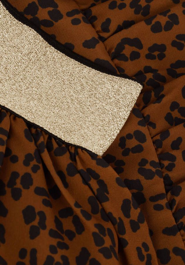 Moodstreet Bruine Minirok Skirt Recycled Pes Leopard