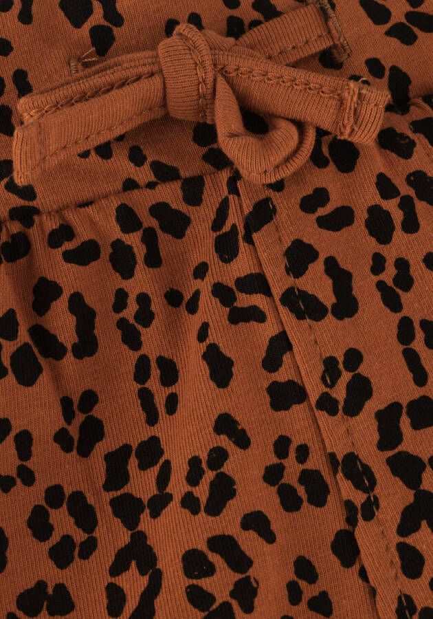 MOODSTREET Meisjes Broeken Short With Ruffle In Aop Leopard Bruin