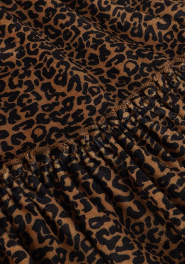 MOODSTREET Meisjes Rokken Velours Leopard Skirt Camel