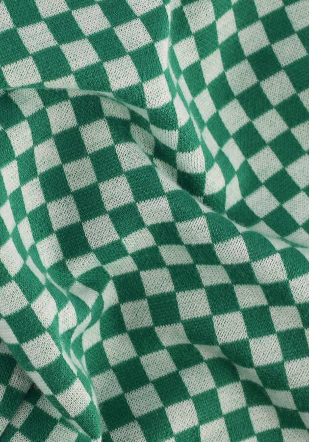 Moodstreet Groene Pantalon Pants In Jacquard Knit Check