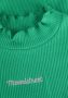Moodstreet trui met tekst groen Meisjes Katoen Opstaande kraag Tekst 122-128 - Thumbnail 2