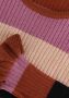 Moodstreet gestreepte longsleeve oudroze bruin beige - Thumbnail 3