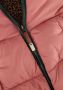 Moodstreet gewatteerde winterjas roze donkergroen Meisjes Polyester Capuchon 146 152 - Thumbnail 3
