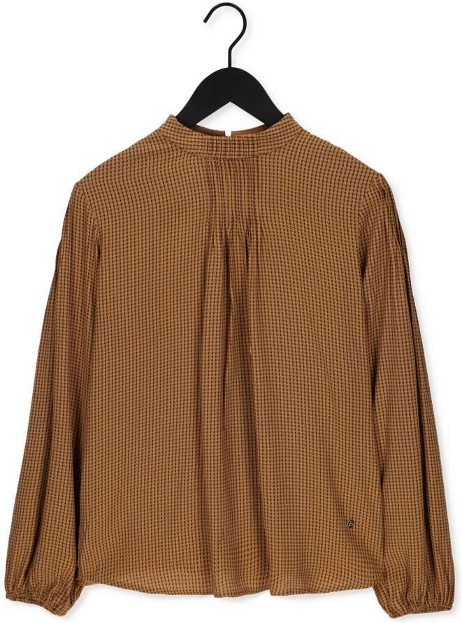MOS MOSH Dames Blouses Fina Pepita Blouse Bruin