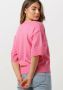 MSCH COPENHAGEN Dames Tops & T-shirts Mscheslina Rachelle 2 4 V Neck Pullover Roze - Thumbnail 4