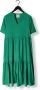 My Essential Wardrobe Groene Linemw Lange Jurk Green Dames - Thumbnail 3