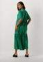 My Essential Wardrobe Groene Linemw Lange Jurk Green Dames - Thumbnail 4
