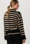 My Essential Wardrobe Gestreepte Gebreide Rollneck Trui Multicolor Dames - Thumbnail 3