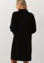 My Essential Wardrobe Eenvoudige Zwarte Kraagjurk Black Dames - Thumbnail 5