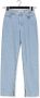 NA-KD Dames Jeans High Waist Side Slit Denim Lichtblauw - Thumbnail 2
