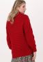 NA-KD Dames Truien & Vesten Cable Knitted Sweater Rood - Thumbnail 3