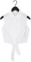 NA-KD Dames Tops & T-shirts Front Knot Sleeveless Shirt Wit - Thumbnail 2