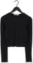NA-KD Dames Tops & T-shirts Structured Long Sleeve Top Zwart - Thumbnail 2