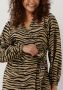 NEO NOIR Dames Jurken Oaklynn Graphic Zebra Dress Zand - Thumbnail 4