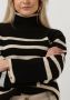 NEO NOIR Dames Truien & Vesten Fanning Stripe Knit Blouse Zwart - Thumbnail 4