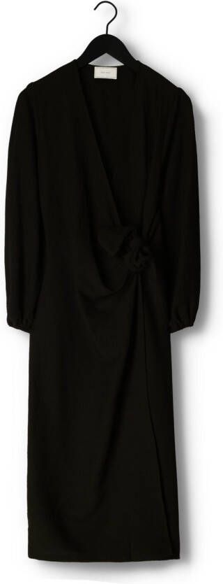 NEO NOIR Dames Jurken Onassis Solid Wrap Dress Zwart