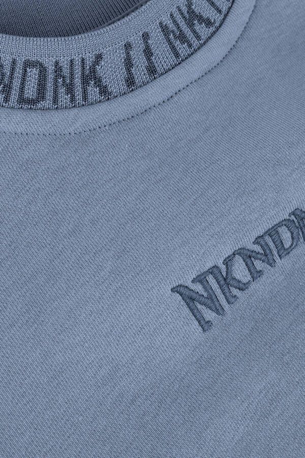 NIK & NIK Jongens Truien & Vesten Squeezed Logo Sweatshirt Blauw