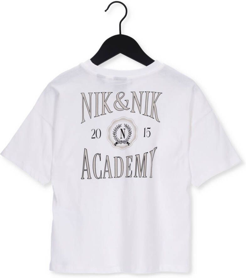 NIK & NIK Meisjes Tops & T-shirts Academy T-shirt Wit - Foto 3