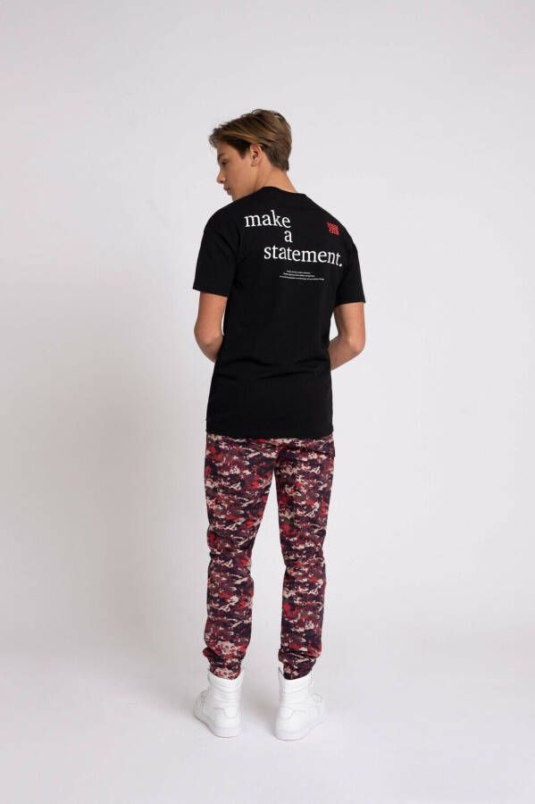 NIK & NIK Jongens Polo's & T-shirts Statement T-shirt Zwart