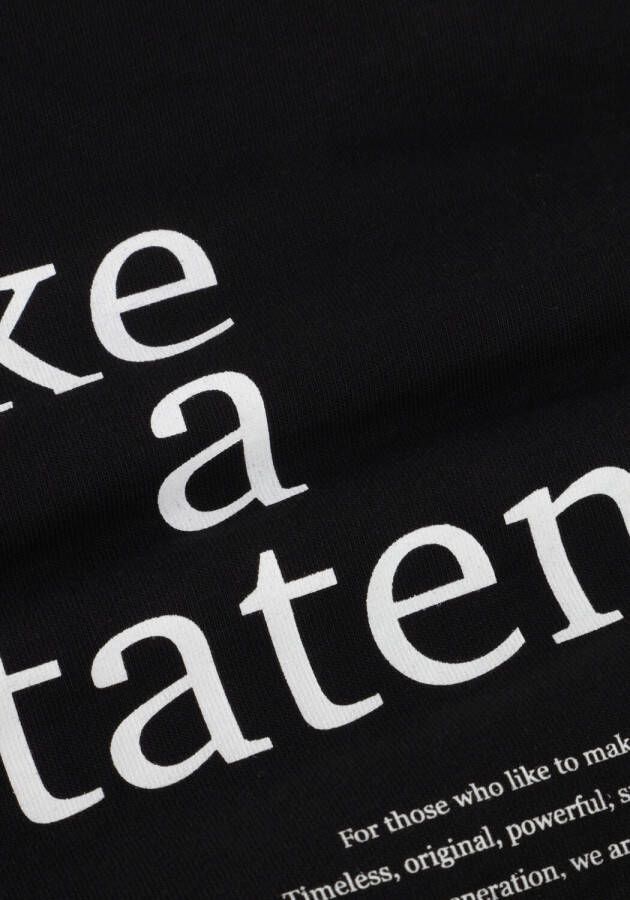 NIK & NIK Jongens Polo's & T-shirts Statement T-shirt Zwart