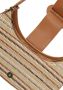 Noa Harmon Kameel Handtas met Raffia Detail Beige Dames - Thumbnail 2