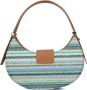 Noa Harmon Kameel Handtas met Raffia Detail Multicolor Dames - Thumbnail 2