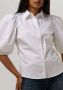 NOTES DU NORD Dames Blouses Kira Short Sleeve Shirt Wit - Thumbnail 3