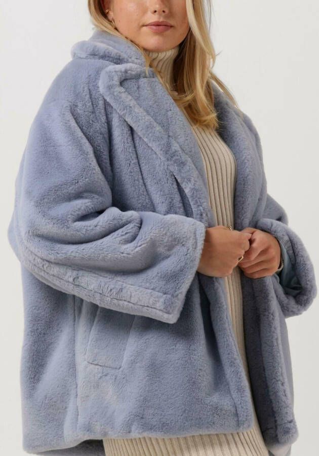 NOTRE-V Dames Jassen Fur Coat Short Blauw