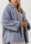 NOTRE-V Dames Jassen Fur Coat Short Blauw - Thumbnail 4