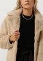 NOTRE-V Dames Jassen Fur Coat Long Ecru - Thumbnail 2