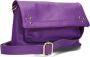 Notre-v Paarse Leren Schoudertas Jade Purple Dames - Thumbnail 2