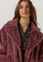 NOTRE-V Dames Jassen Fur Coat Short Roze - Thumbnail 4