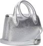 Notre-v Zilver Gestructureerde Leren Schoudertas Melis Gray Dames - Thumbnail 2