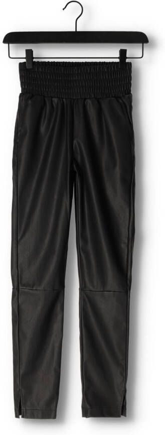 NOTRE-V Dames Broeken Leather Pants Bobby Zwart
