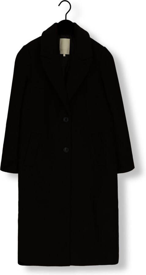 NOTRE-V Dames Jassen Wool Coat Zwart